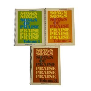 VTG Songs of Praise Accompaniment Edition Vol 1,2,3 Sheet Music Books